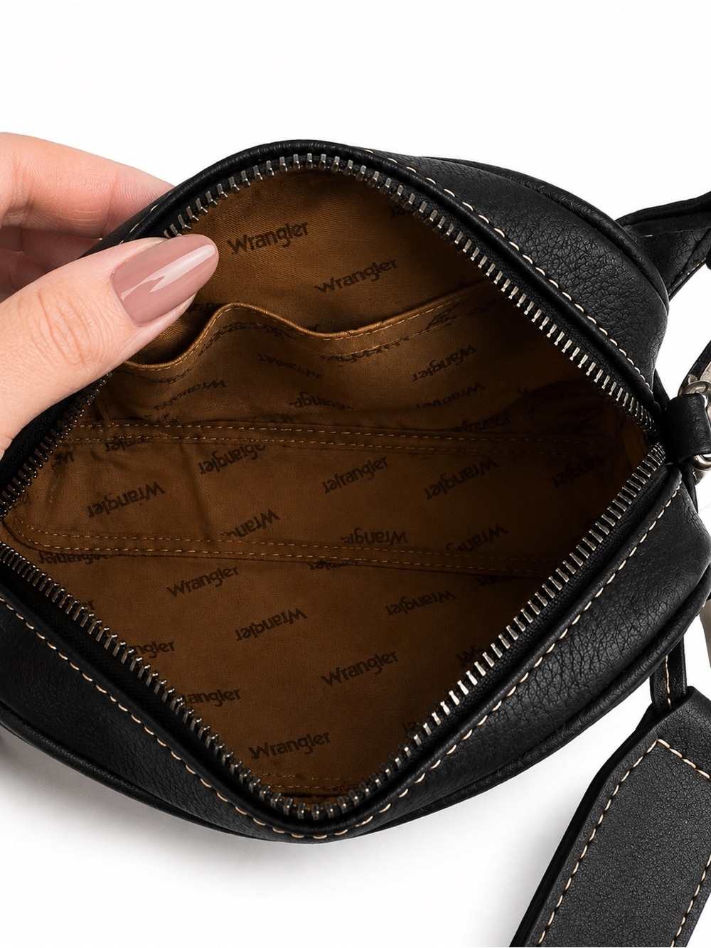 Wrangler Crossbody Bag Zebra Print - Picture 3 of 3